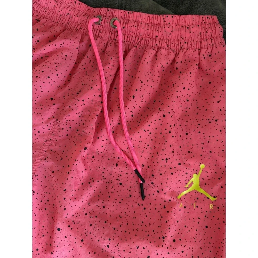 Jordan Jumpman Woven Shorts Mens Large Hyper Pink Black Speckled C19133-639